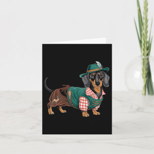 Tarjeta Perro alemán Dachshund Bavarian Weiner Sausage _4