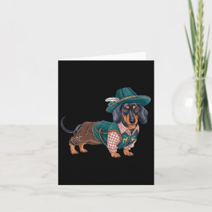 Tarjeta Perro alemán Dachshund Bavarian Weiner Sausage _6