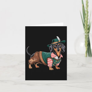 Tarjeta Perro alemán Dachshund Bavarian Weiner Sausage _7