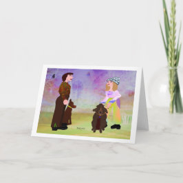 Tarjeta Perro ama el diseño creativo de LeeMarie