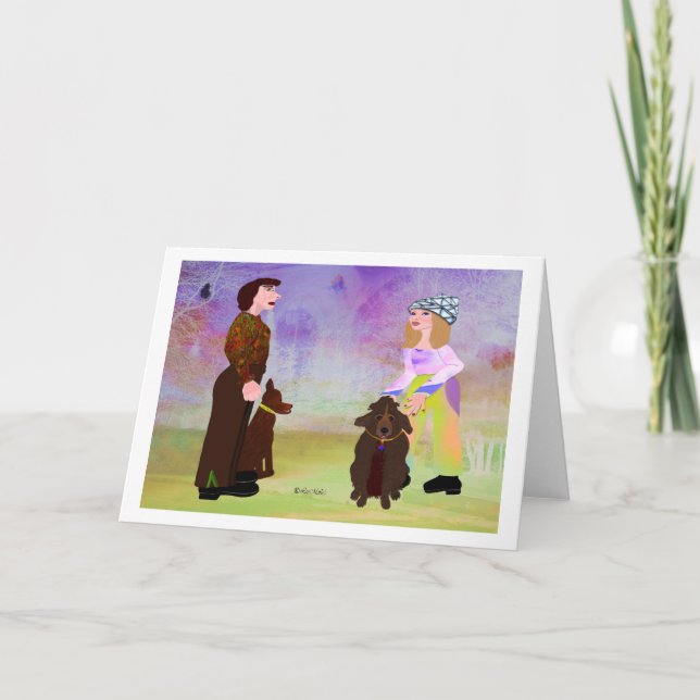 Tarjeta Perro ama el diseño creativo de LeeMarie (Anverso)