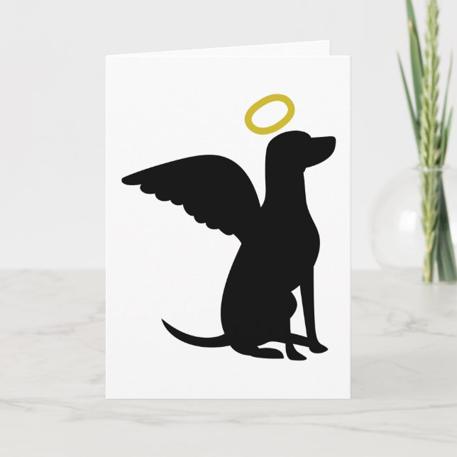 Tarjeta Perro Ángel (Anverso)