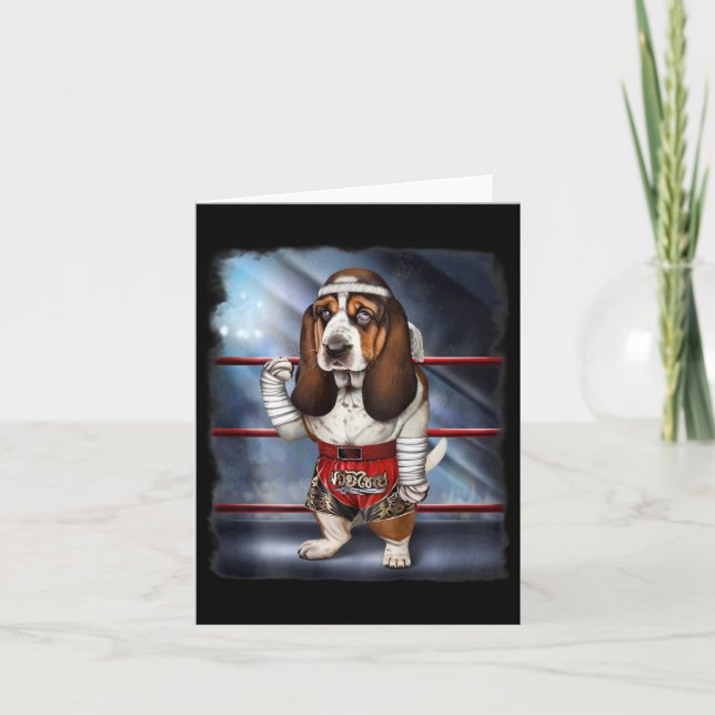 Tarjeta Perro atormentado como campeón de boxeo de Kick-Bo (Anverso)