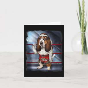 Tarjeta Perro atormentado como campeón de boxeo de Kick-Bo