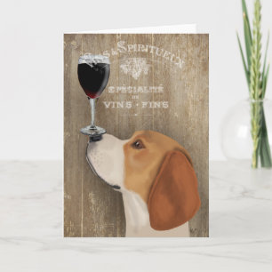 Tarjeta Perro Au Vin Beagle