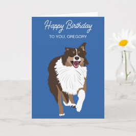 Tarjeta Perro australiano pastor australiano