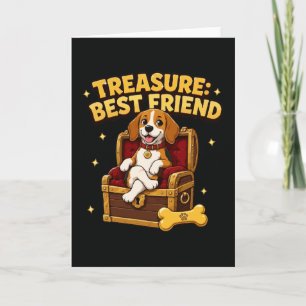 Tarjeta Perro Beagle Mejor Amigo Tesoro