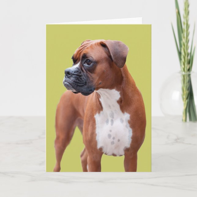 Tarjeta Perro Boxer (Anverso)