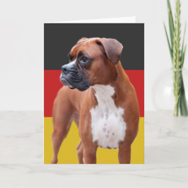 Tarjeta Perro Boxer