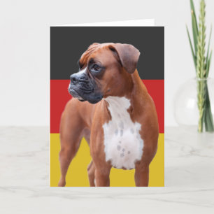 Tarjeta Perro Boxer