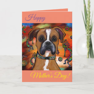 Tarjeta Perro Boxer