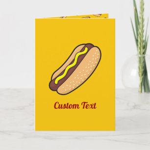 Tarjeta Perro caliente