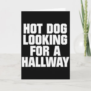 Tarjeta Perro Caliente Buscando Un Pasillo Amantes Diverti