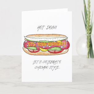 Tarjeta ¡PERRO CALIENTE! ¡Es tu cumpleaños!
