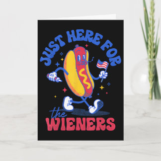 Tarjeta Perro Caliente Estoy Aquí Solo Por Los Wieners Div
