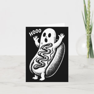 Tarjeta Perro Caliente Fantasma Embrujado Halloween Divert