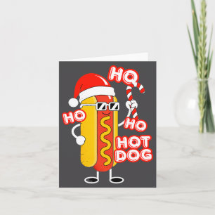Tarjeta Perro Caliente Ho Ho Divertido Navidad – Perro Cal