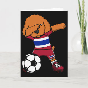 Tarjeta Perro Caniche Haciento Tailandia Camiseta Fanático