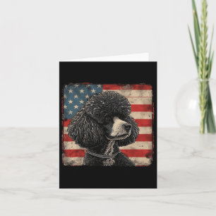 Tarjeta Perro canino canino americano Día de la Independen