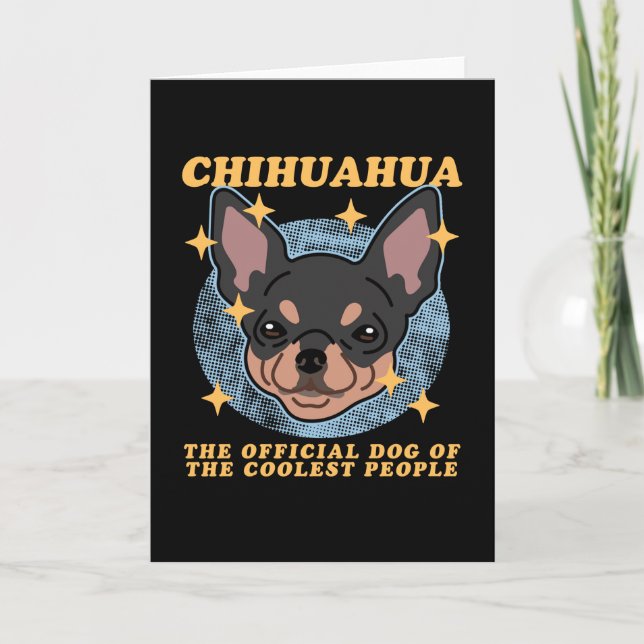 Tarjeta Perro Chihuahua De Los Más Coolados | Chihuahuas (Anverso)