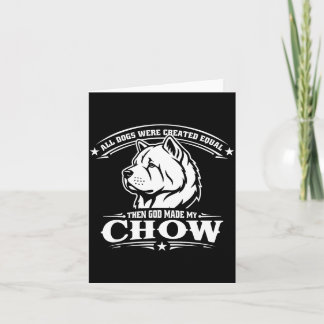 Tarjeta Perro chow chow gracioso