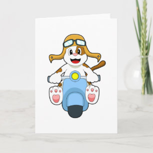Tarjeta Perro como motociclista con Scooter.PNG