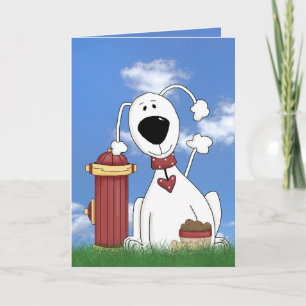Tarjeta perro con humor del cumpleaños de la boca de