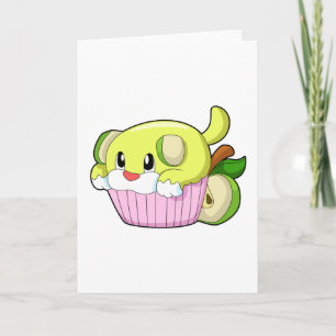 Tarjeta Perro con pastel