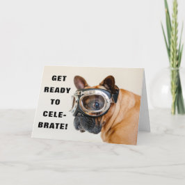 Tarjeta Perro Cute Añadir Nombre o Diversión de Edad Feliz