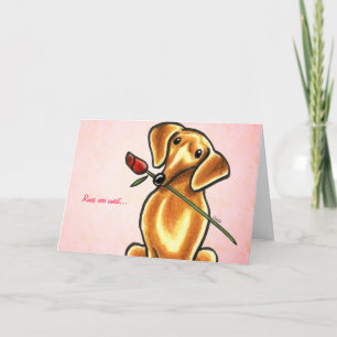 Tarjeta Perro Dachshund con mensaje personalizado de Rosa