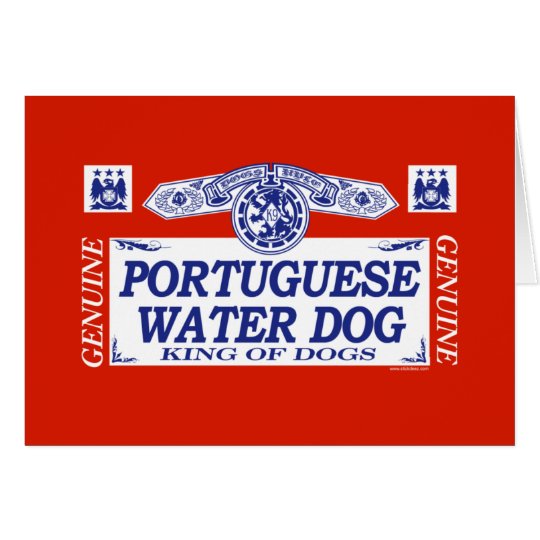 Tarjeta Perro de agua portugués