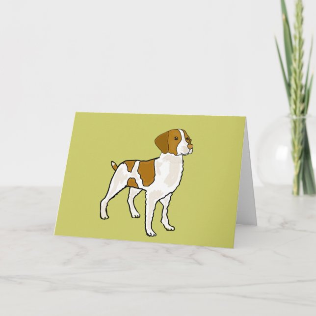 Tarjeta Perro de aguas Notecards del AI Bretaña (Anverso)