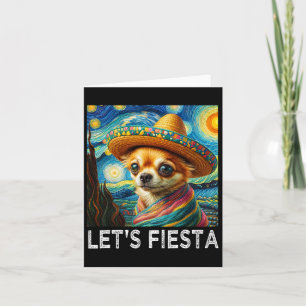Tarjeta Perro de Arte Fiesta Cinco De Mayo Familiar Grupo