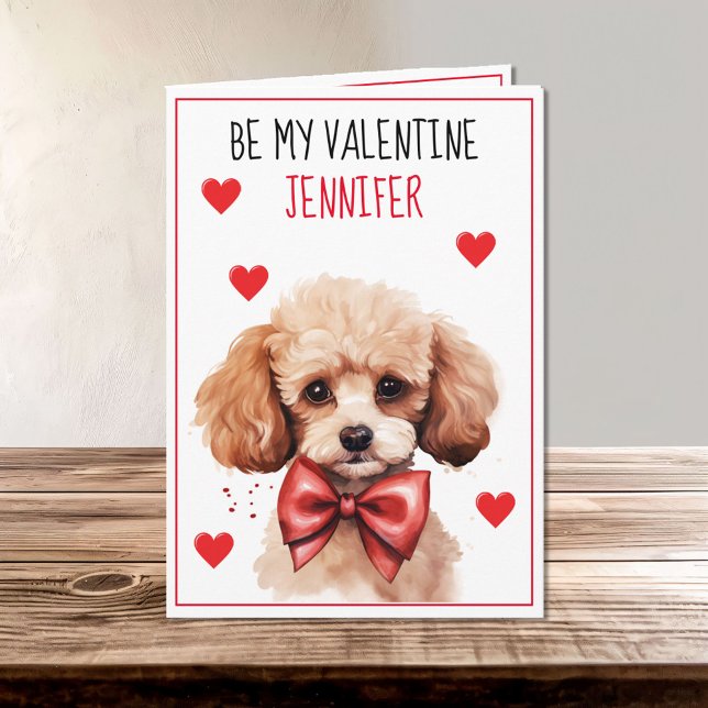 Tarjeta Perro de cachorro de canicón I Woof You Valentine (Subido por el creador)