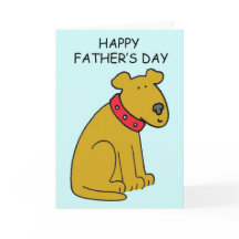 Perro de caricatura del Día del Padre Feliz