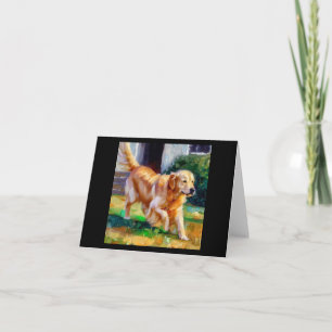Tarjeta Perro de Golden Retriever
