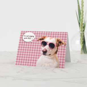 Tarjeta Perro de Hound envejecido Cumpleaños