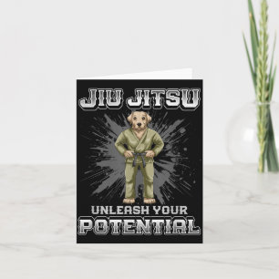 Tarjeta Perro de Jiu Jitsu Brasileño MMA y Grappling BJJ