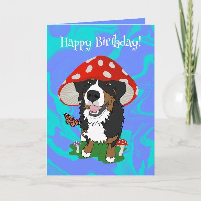 Tarjeta Perro de montaña Bernese (Anverso)