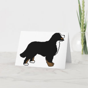 Tarjeta Perro de montaña de Bernese Triclolor