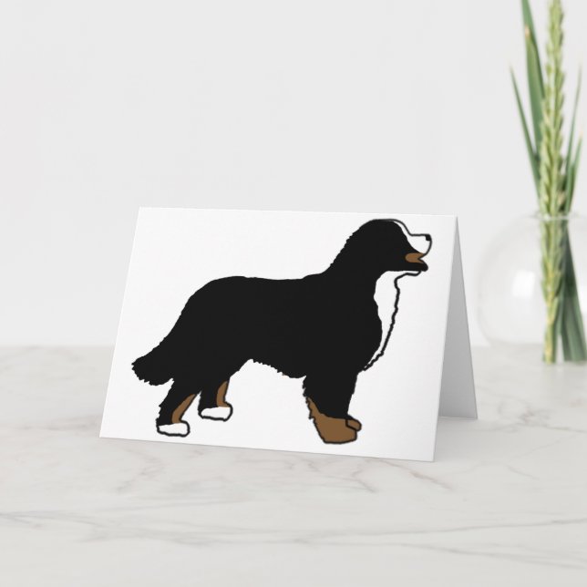Tarjeta Perro de montaña de Bernese Triclolor (Anverso)