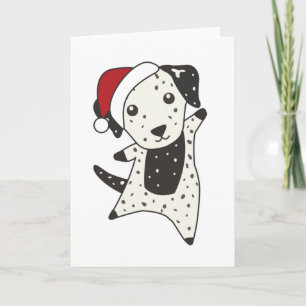 Tarjeta Perro de Navidad dálmata Animales de invierno Perr