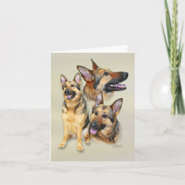 Tarjeta Perro de pastor alemán