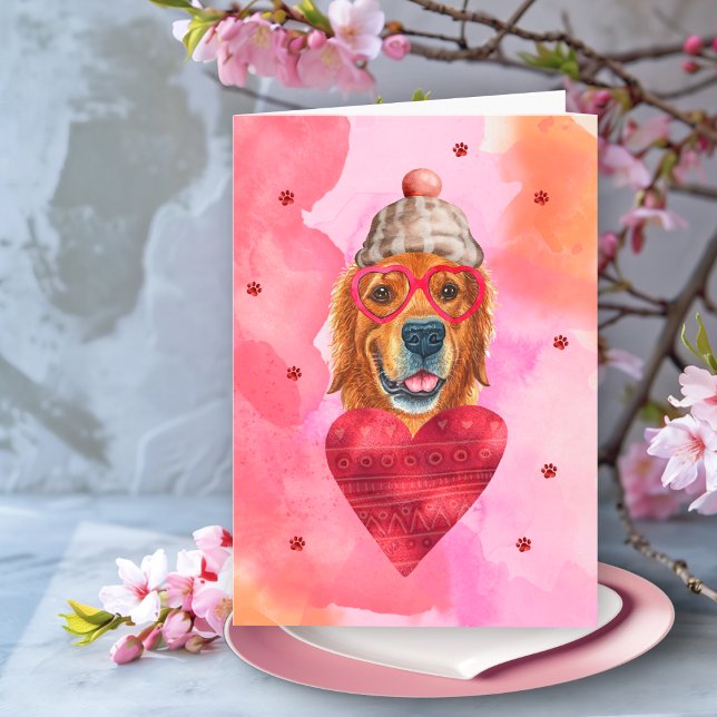 Tarjeta Perro de regalo de El día de San Valentín de Golde (Subido por el creador)