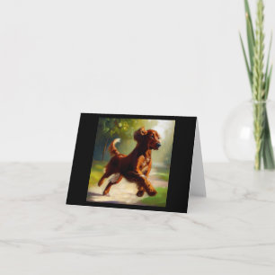 Tarjeta Perro de Setter Irlandés