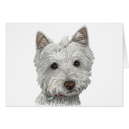 Tarjeta Perro de Westie