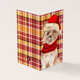 Tarjeta Perro del Cairn Terrier con Navidades de fábulas r