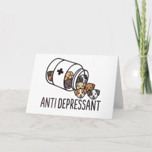 Tarjeta Perro Divertido Bendice Zen Chihuahua Papá Mamá Pe