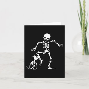Tarjeta Perro divertido como huesos Costume Halloween