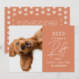 Tarjeta Perro Divertido Ha Sido Un Año Difícil Personaliza
